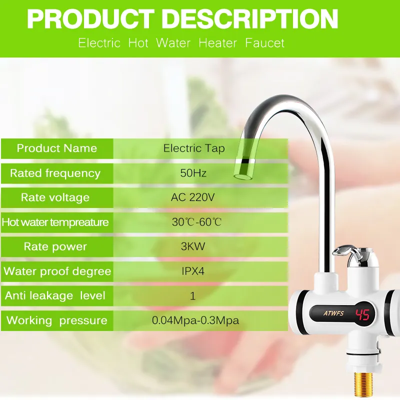 Electric Water Heater Tap